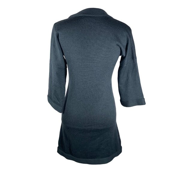 Banana Republic Extra Fine Merino Wool Womens Tunic Sweater dress Pockets Size S - Picture 3 of 10